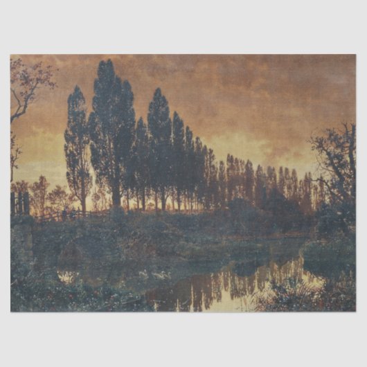 Landelijk landschap in Beieren (Duitsland) Tissuepapier (Voorkant)