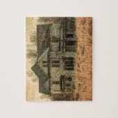 Landelijk Landschap Rustieke Westerne Landboerderi Legpuzzel (Verticaal)
