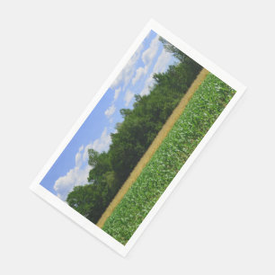 Landelijk landschap van een maïs- & tarweveld & bl servet