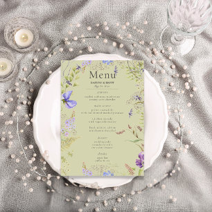 Landelijk Lavendel & Salie Wilde Bloemen Salie Bru Menu
