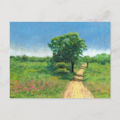 Landelijk lentelandschap briefkaart (Voorkant)