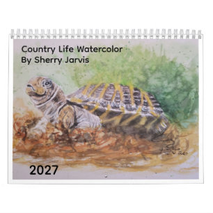 Landelijk Leven Aquarel Door Sherry Kalender
