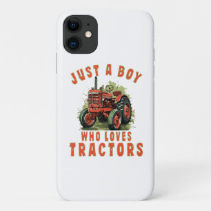 Landelijk leven Jongen die van tractoren houdt iPhone 11 Hoesje