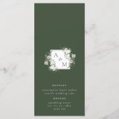 Landelijk Manor Wedding Menu (Achterkant)