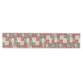 Landelijk patchwork kerstpatroon medium tafelloper (Horizontaal)