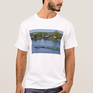 Landelijk tafereel, Tonle Sap-meer, Siem Reap, Ang T-shirt