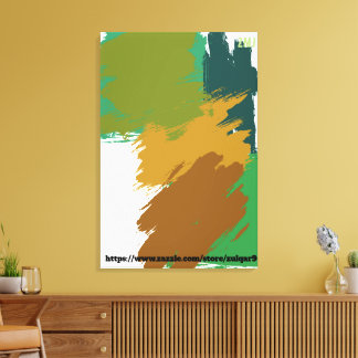 Landelijk veld abstracte kunst door ZMJ Canvas Afdruk