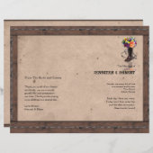 Landelijk Western-Barbed Wire Weddenprogramma (Voorkant / Achterkant)