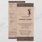 Landelijk Western-Barbed Wire Weddenprogramma Programma (Voorkant / Achterkant)