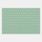 Landelijk wit kerstdorp inpakpapier vel (Voorkant 2)