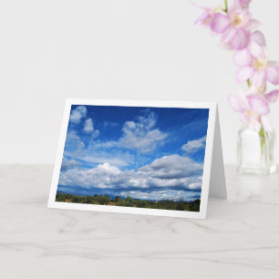 Landelijk wolkenlandschap kaart