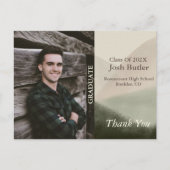 Landelijke afstudeeraankondiging en dank je briefkaart (Voorkant)