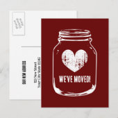 Landelijke ansichtkaarten in weckpot voor nieuw ad aankondigingskaart (Voorkant / Achterkant)