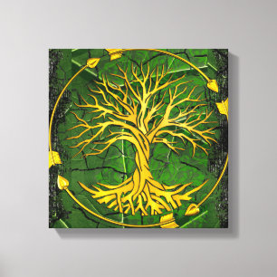 Landelijke Antieke Oude Renaissance Foliant 2 Canvas Afdruk
