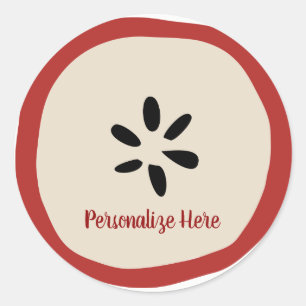 Landelijke Appel Bruiloft Favoriet Ronde Sticker