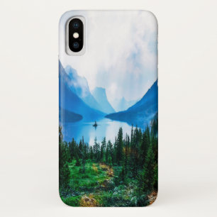Landelijke bergen in het landschap natuur iPhone x hoesje