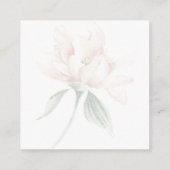 Landelijke bloemen neutrale elegante receptie informatiekaartje (Achterkant)