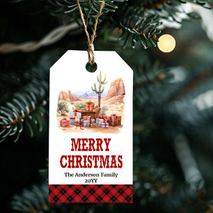 Landelijke boerderij Kerst label aanpasbaar Cadeaulabel