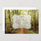 Landelijke bos bruiloft uitnodiging (Voorkant / Achterkant)