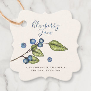 Landelijke bosbessenjam bedankjes labels