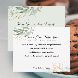 Landelijke Botanische Boerenmarkt Cookie Verzorgin Bedankkaart