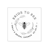 Landelijke botanische krans Bruid-tot-bij huwelijk Rubberstempel (Afrduk)