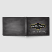 Landelijke Bruiloft | Krijtbord Monogram Gastenboek (Volledig)