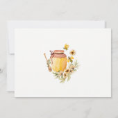 Landelijke Bumble Bee Bloemen Bruiloft RSVP Kaart (Achterkant)