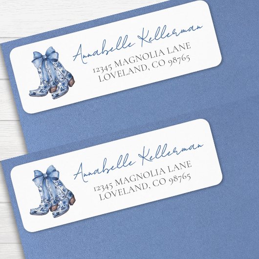 Landelijke Cowboylaarzen Retouradres Etiket