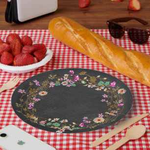 Landelijke Cowgirl Stijl Bloemenslinger Kunst Moti Papieren Bordje