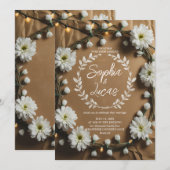 Landelijke Daisy Kroon Kaart (Voorkant / Achterkant)