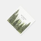Landelijke dennenbomen Eenvoudige landelijke trouw Servetten (Hoek)