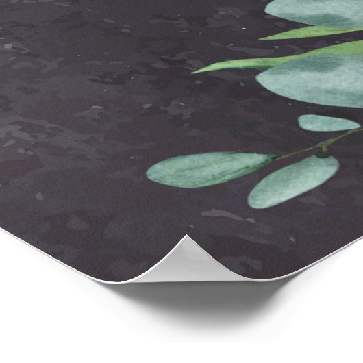 Landelijke Eucalyptus Herdenking In Liefdevolle He Poster (Hoek)