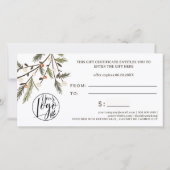 Landelijke Groene Winter Vakantie Kerst logo (Achterkant)