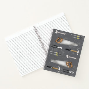 Landelijke Handyman Tool Met Naam Notitieboek