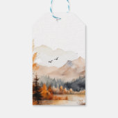 Landelijke Herfst Beren Dank Je Wel Cadeaulabel (Achterkant)