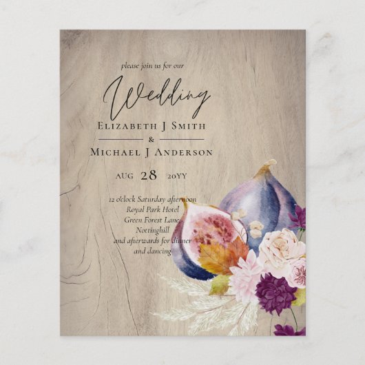 Landelijke Herfstval Pompoenen Vijgen Bloemen Brui (Voorkant)