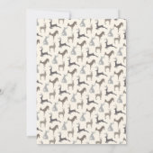 Landelijke herten verjaardagsfeestje voor gepensio kaart (Achterkant)