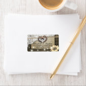 Landelijke Hoefijzers Jute Kant Zonnebloemen Bruil Etiket (Insitu)