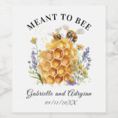 Landelijke hommel adres wijn etiket (Enkel label)