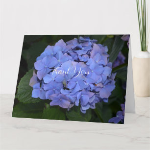 Landelijke Hortensia Paars Bedankkaart