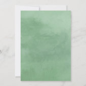 Landelijke Houten Waterverf Bloemenkraam voor Baby Kaart (Achterkant)