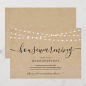 Landelijke huisfeest uitnodiging (Voorkant / Achterkant)