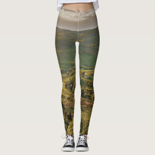 Landelijke Italiaanse landbouwgronden, Toscane zon Leggings