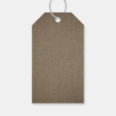 Landelijke jute metselwerkpot trouw bedankt cadeaulabel (Achterkant)