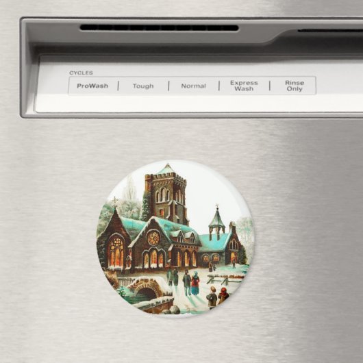 Landelijke kerstdiensten magneet (Insitu (Vaatwasser))