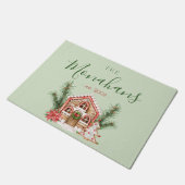 Landelijke kerstontbijt deurmat (Schuin)