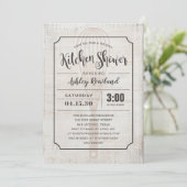 Landelijke Keuken Bruidsfeest Uitnodigingen (Staand voorkant)