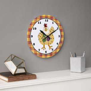 Landelijke klok rond Chicken apron