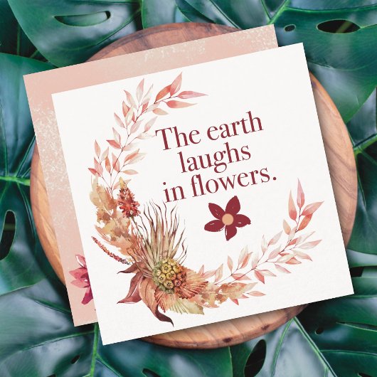 Landelijke krans bloemkaart